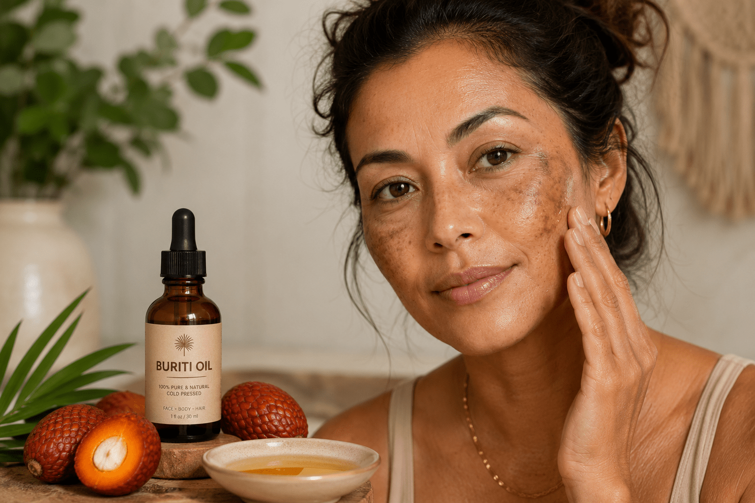 Buriti oil for melasma