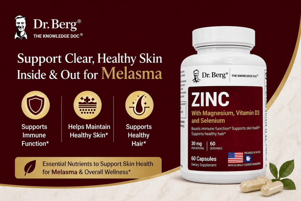 zinc supplement for melasma supporting skin health and immune function