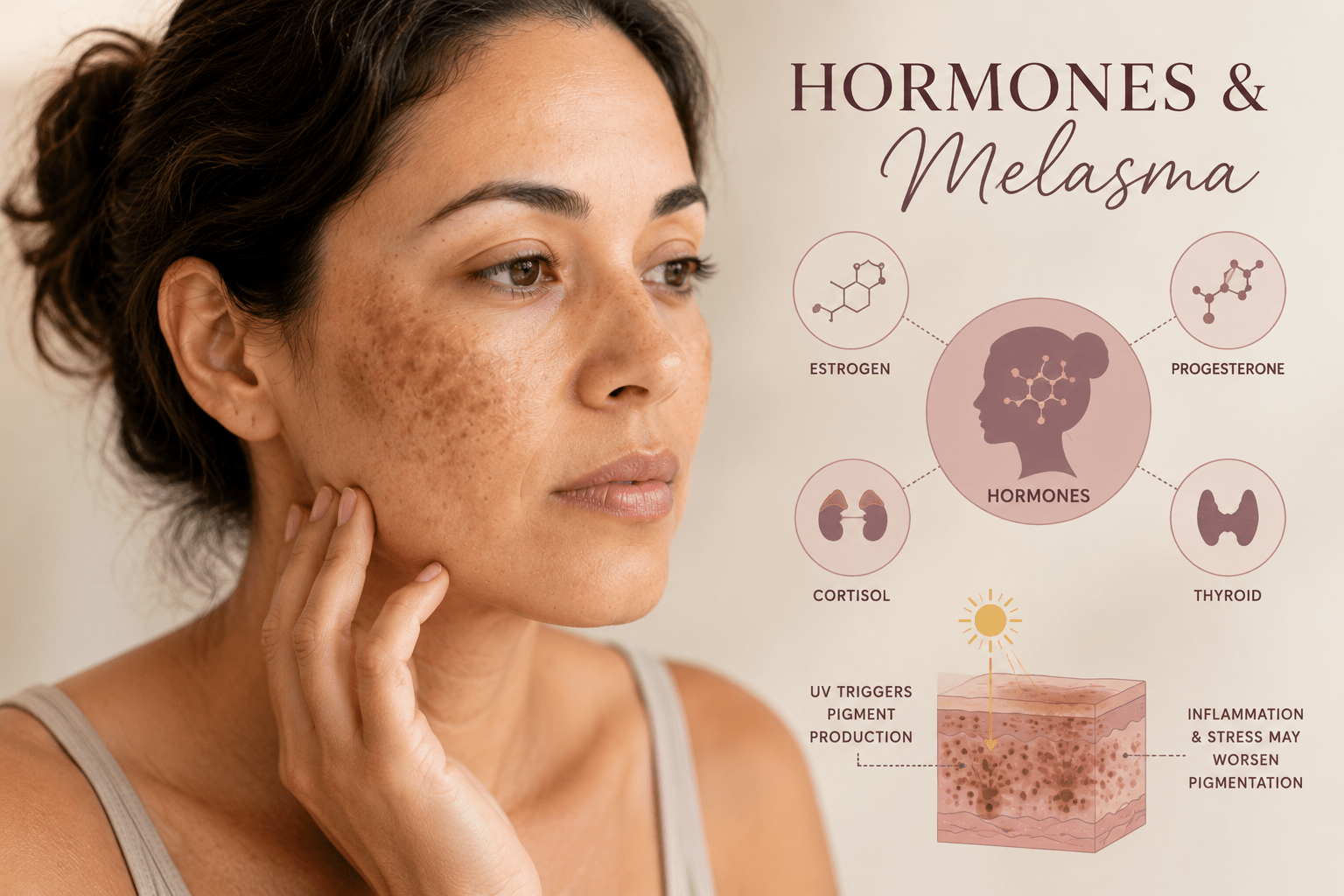 Cortisol melasma