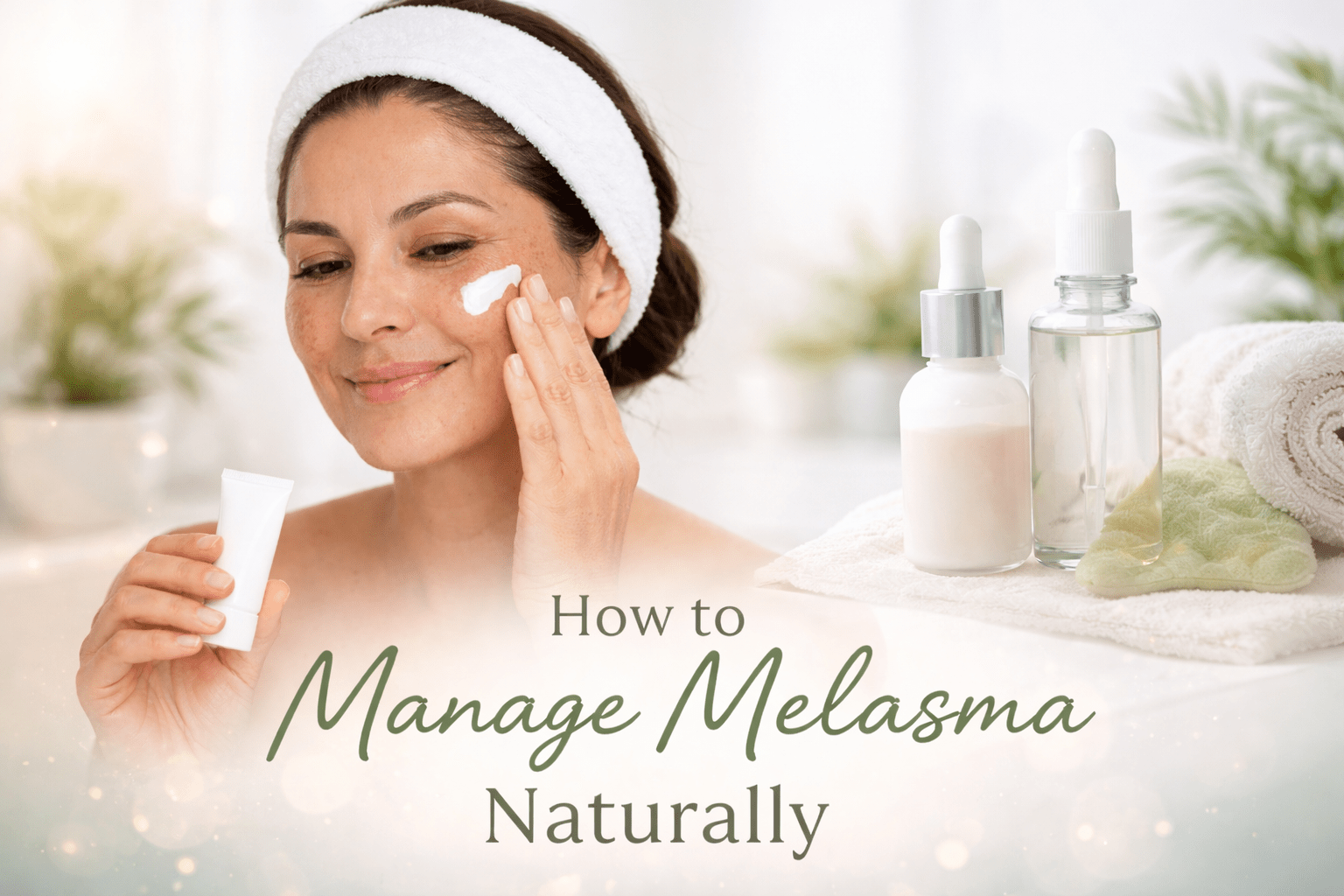 how to manage melasma naturally