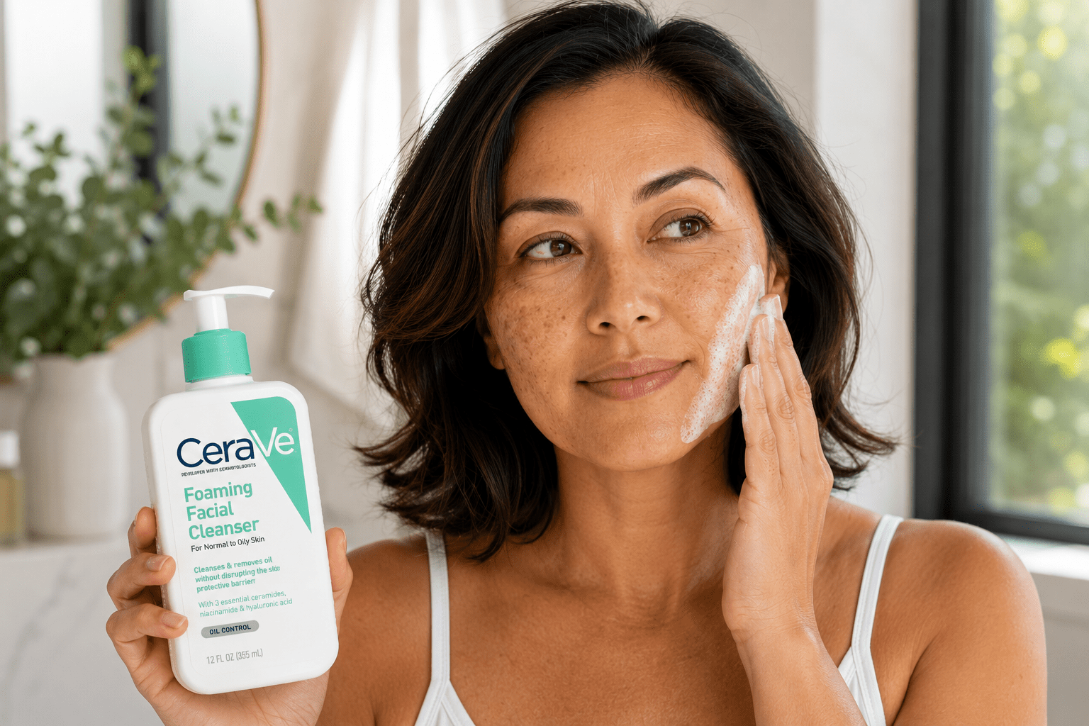 CeraVe Foaming Facial Cleanser for Melasma